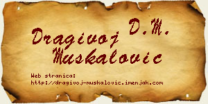Dragivoj Muskalović vizit kartica